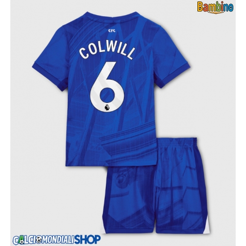 Maglie da calcio Chelsea Levi Colwill #6 Prima Maglia Bambino 2025-26 Manica Corta + Pantaloni corti)